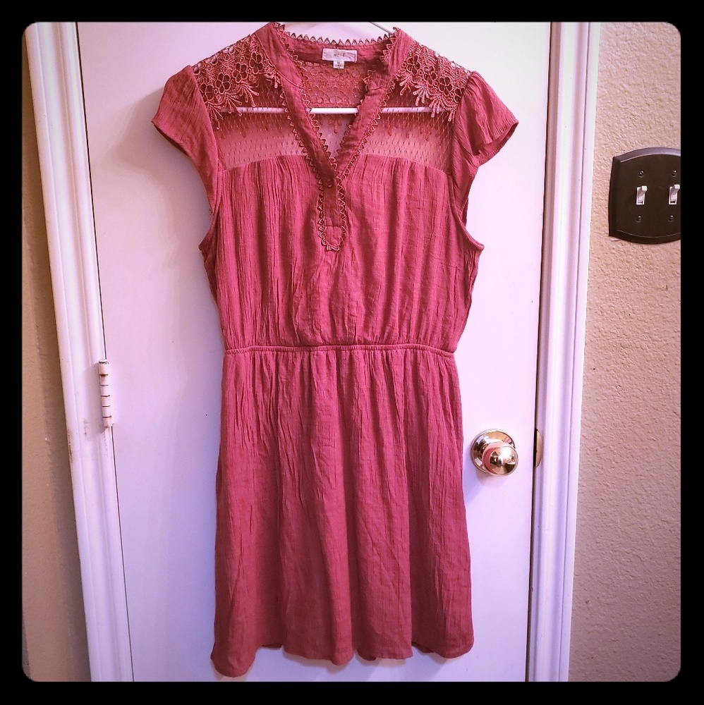 Burnt orange dress